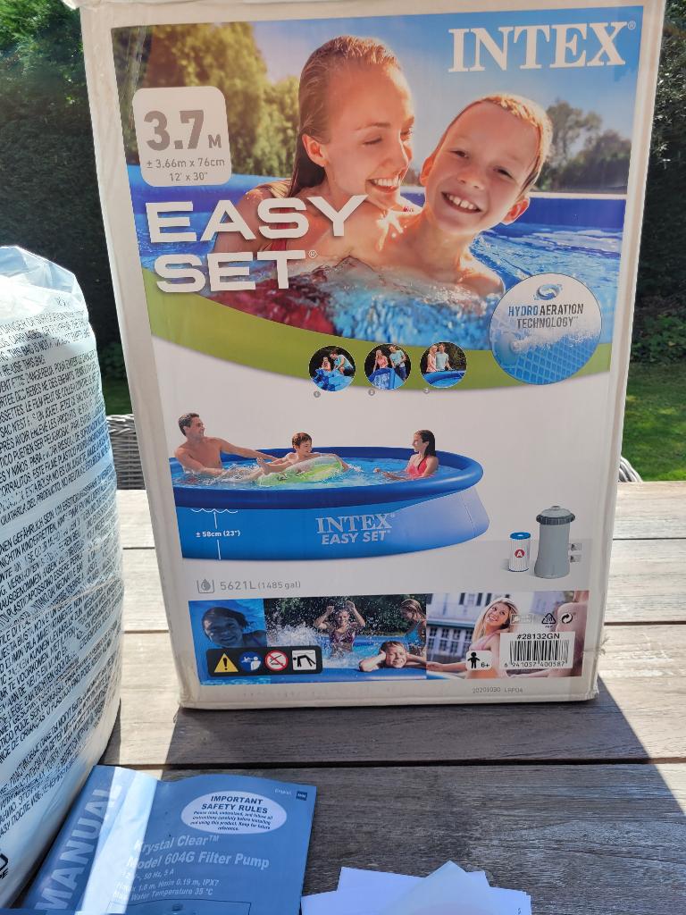 Intex Easy Set 3,7 m, Jardin & Terrasse, Piscines, Neuf, Piscine gonflable, Rond, Enlèvement