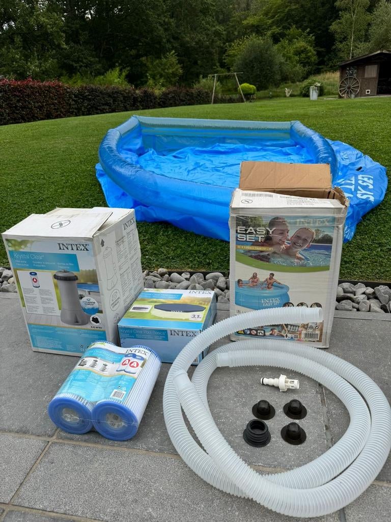 Piscine intex + pompe avec filtres (jamais utilisée), Enlèvement