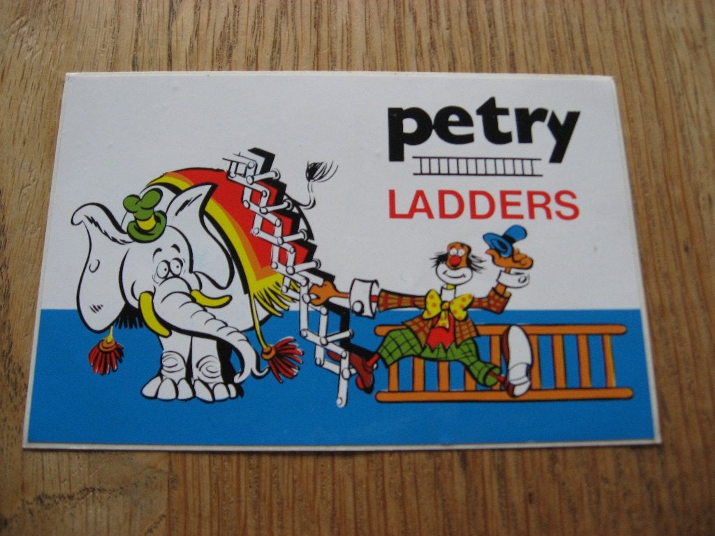 Sticker petry Ladders 12 x 8 cm, Enlèvement ou Envoi, Neuf, Autres types