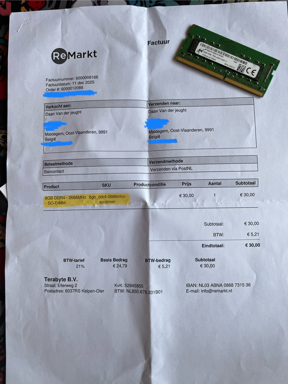 8GB ram, Informatique & Logiciels, Ordinateurs de bureau, Enlèvement ou Envoi, Neuf, 8 GB