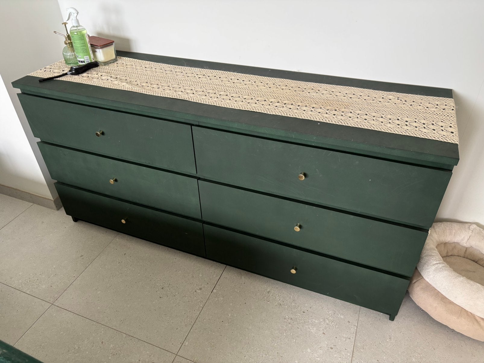 IKEA dubbele MALM donkergroen, Enlèvement, Utilisé
