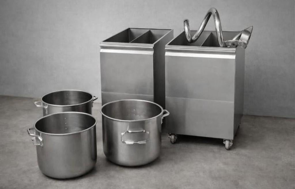 LOT MATÉRIEL PÂTISSERIE /73cm41cm76cm/ INOX – 80€, Enlèvement ou Envoi, Inox