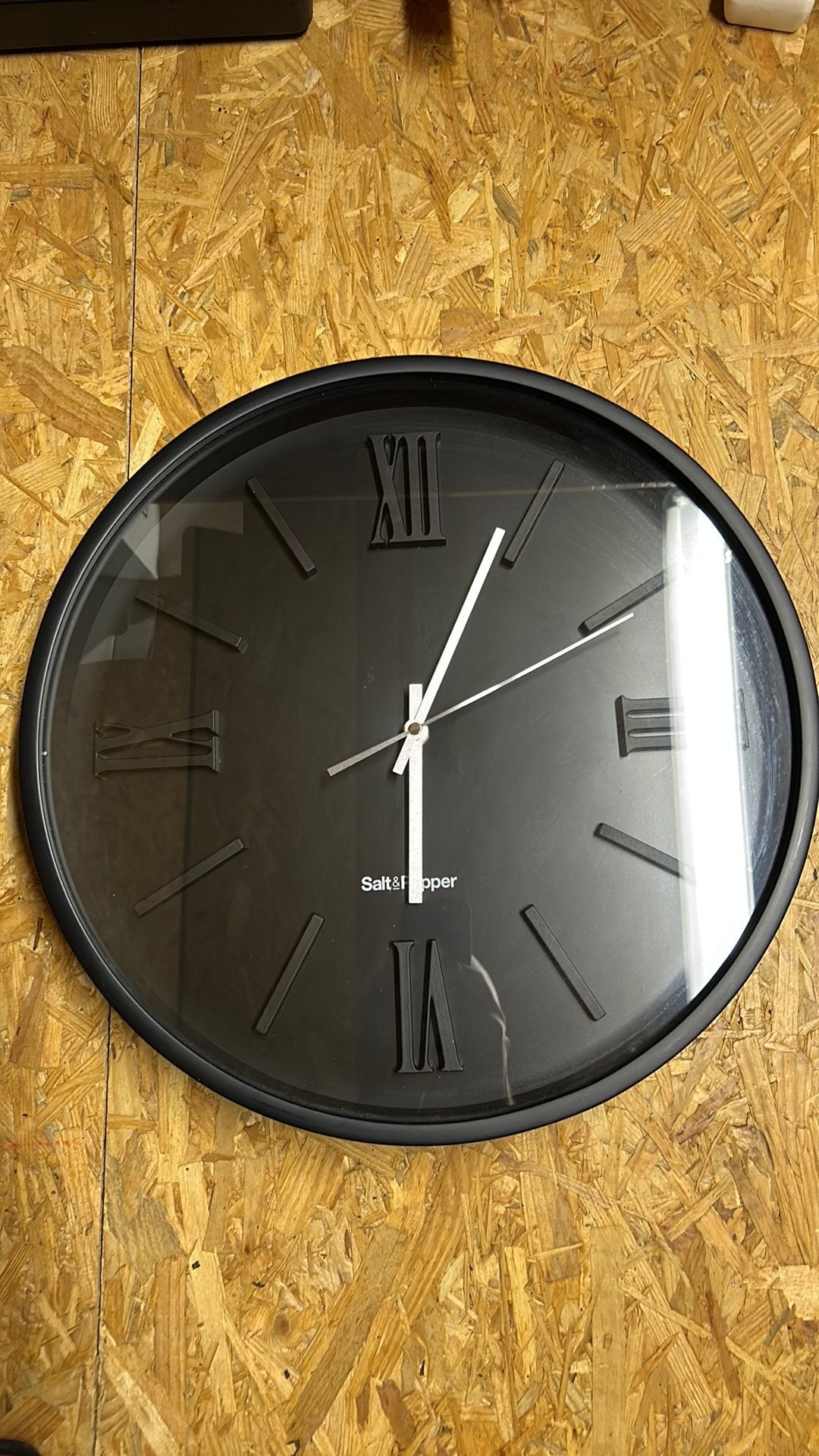 Horloge à sel et poivre, Maison & Meubles, Enlèvement, Comme neuf, Noir