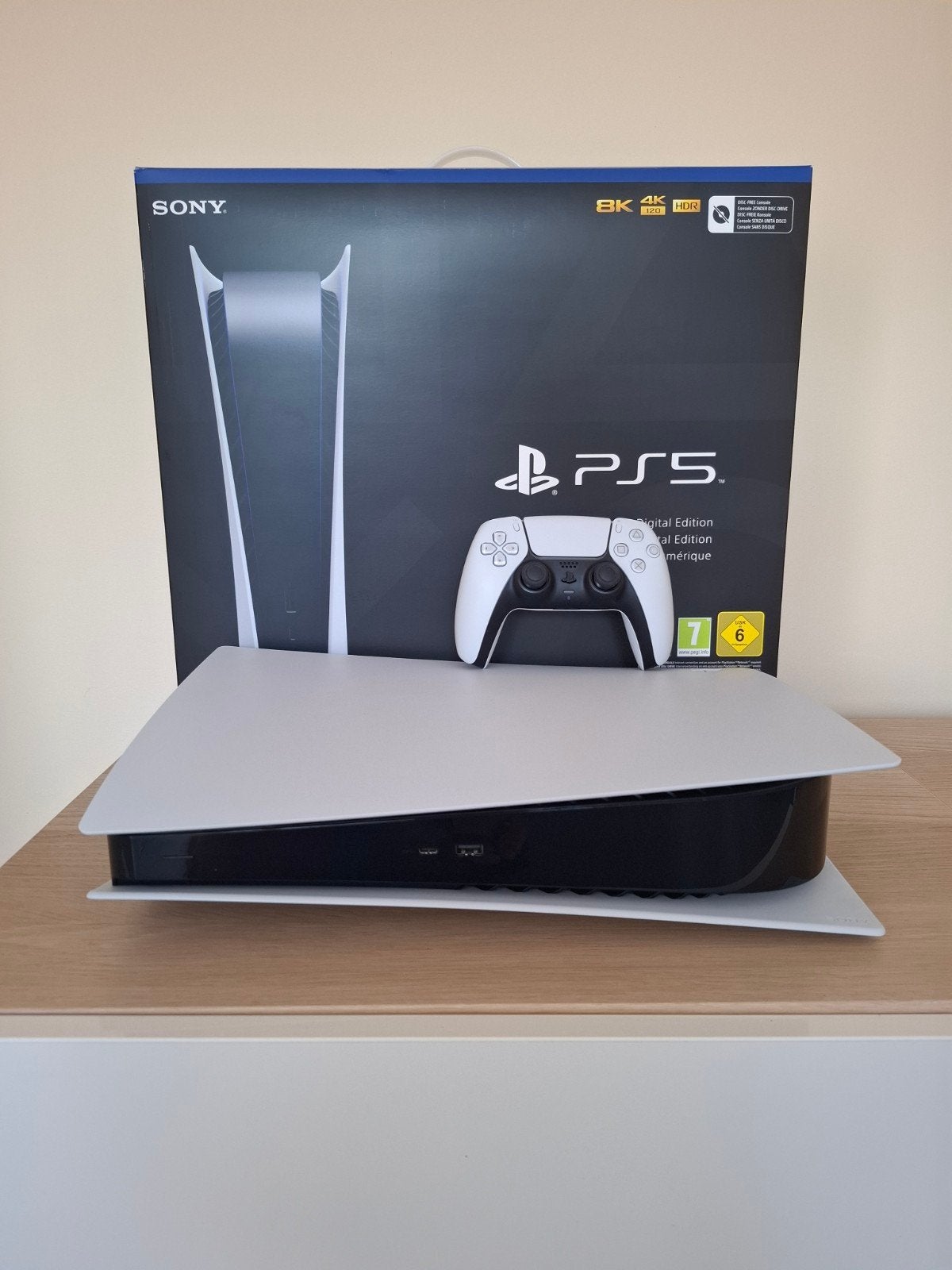 Sony PS5 Digital edition 825gb (nieuwstaat), Games en Spelcomputers, Spelcomputers | Sony PlayStation 5, Ophalen, Playstation 5