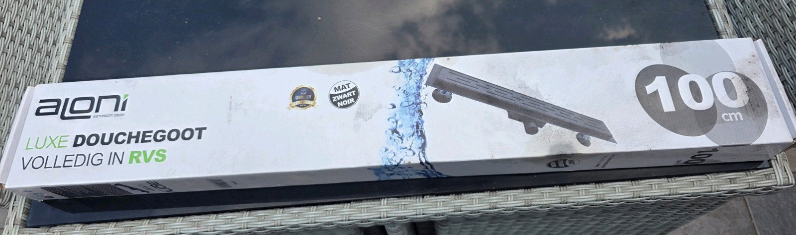 Aloni Luxe douchegoot 100cm NIEUW!, Ophalen, Nieuw