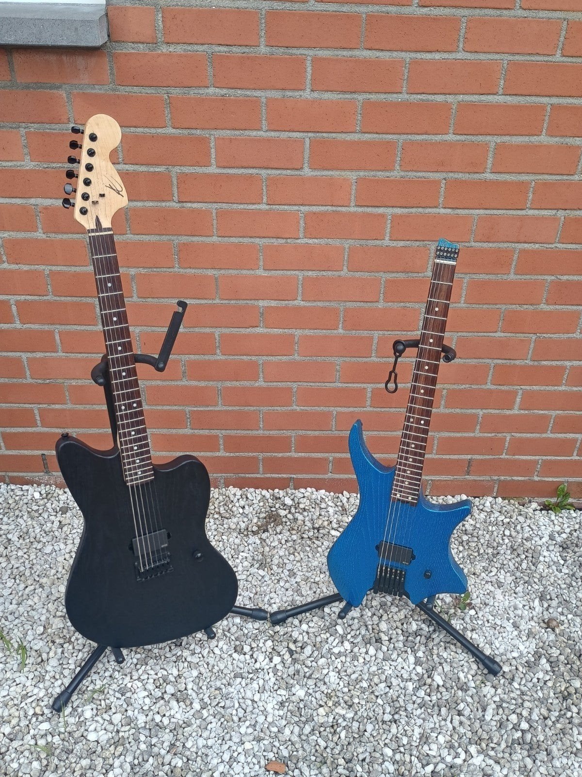 Handbuilt jazzmaster en Strandberg style gitaren tekoop/ruil, Ophalen of Verzenden, Zo goed als nieuw, Solid body