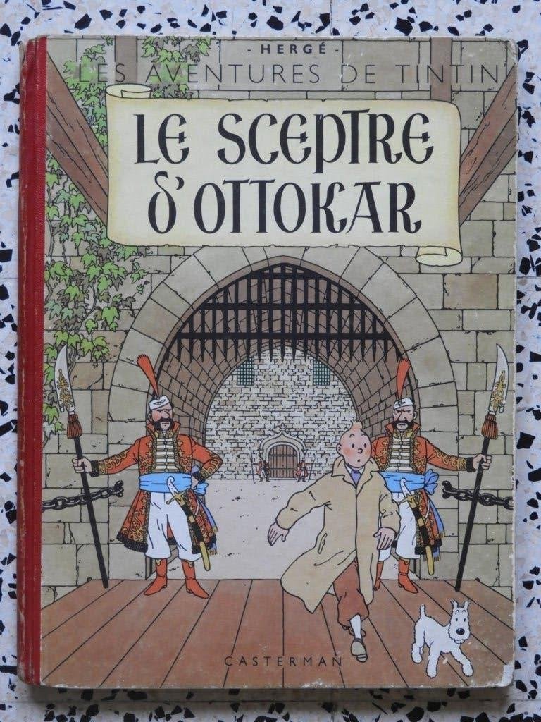 Tintin - Le Sceptre d'Ottokar, Eén stripboek, Ophalen of Verzenden, Gelezen, Hergé.