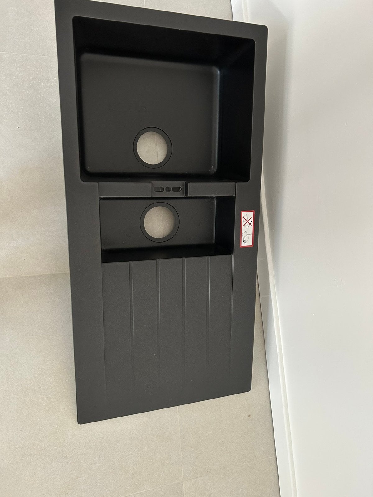 Frank wastafel zwart composiet Nieuw 100cm, Enlèvement, Neuf
