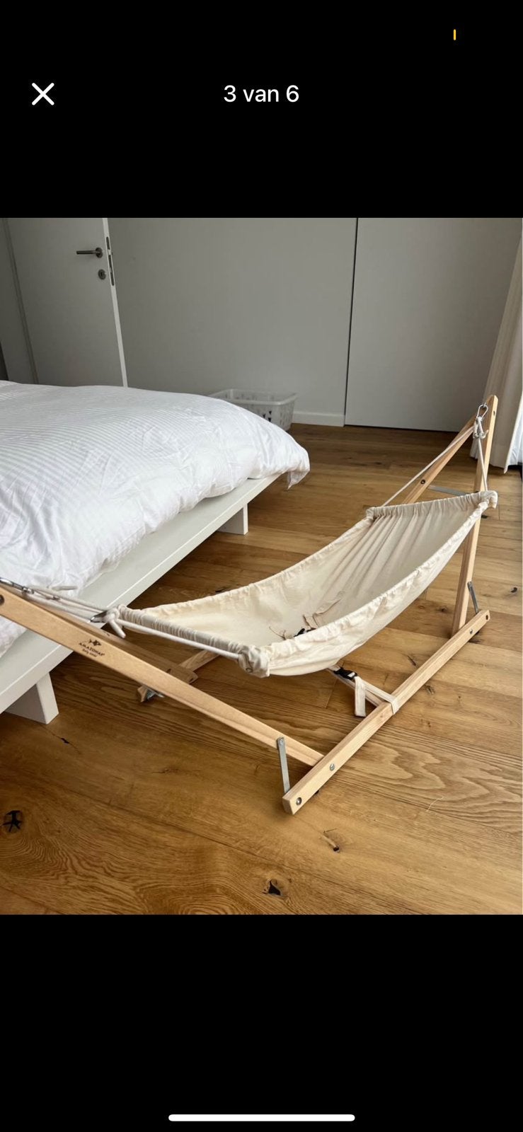 Babyhangmat, Ophalen, Zo goed als nieuw