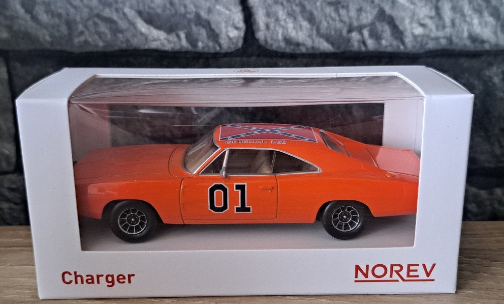 Dodge charger général lee 1/43éme norev, Hobby & Loisirs créatifs, Voitures miniatures | 1:43, Neuf, Enlèvement ou Envoi, Voiture