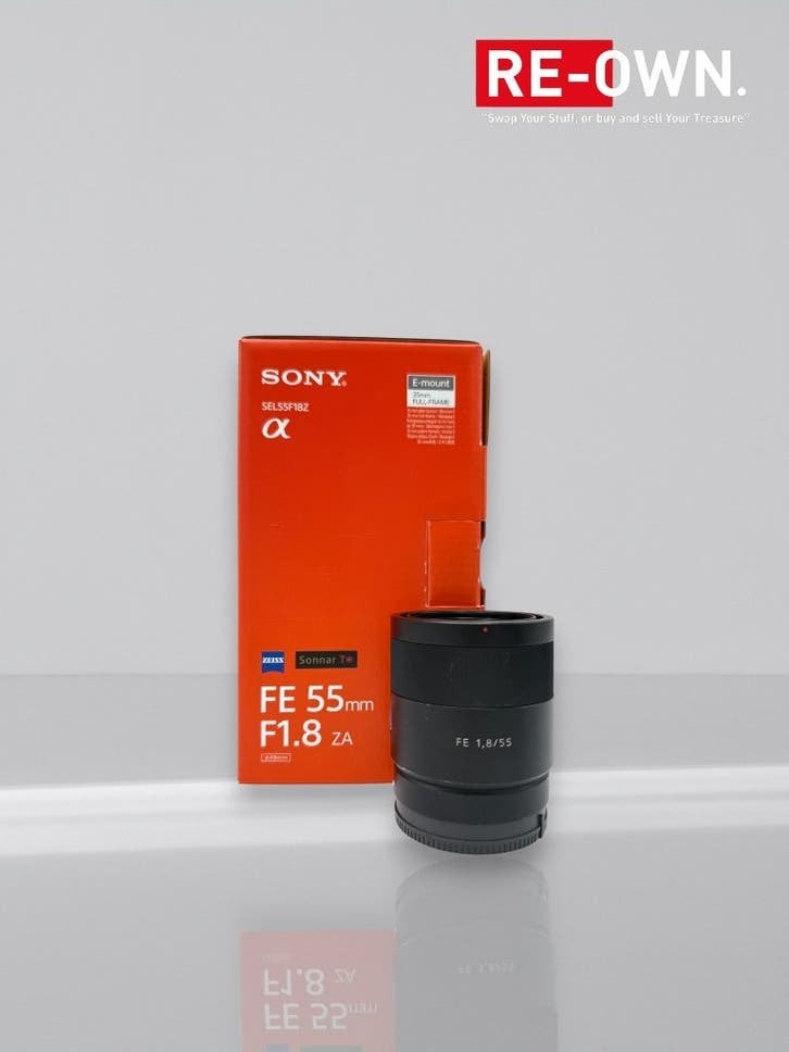 SONY FE 55MM F/1.8 ZA ZEISS SONNAR T* | TOPSTAAT | GARANTIE, ., Monture Sony E, Lentille standard, Comme neuf