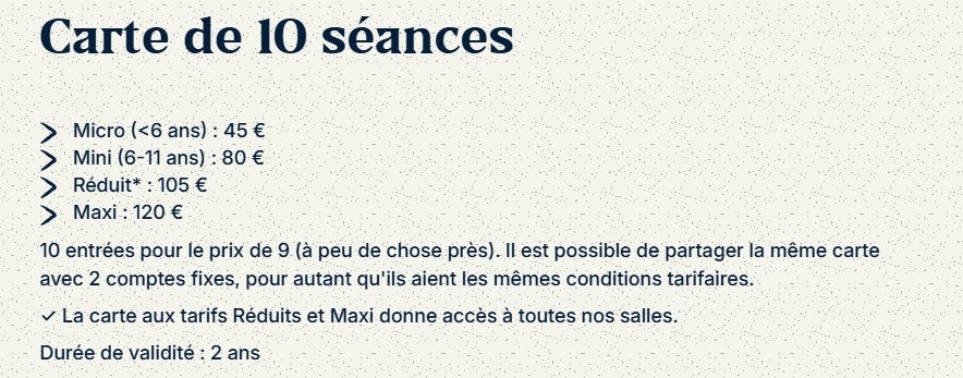 Kaart van 10 sessies - klimmen - The Base Camp - Brussel, Sport en Fitness, Ophalen, Nieuw