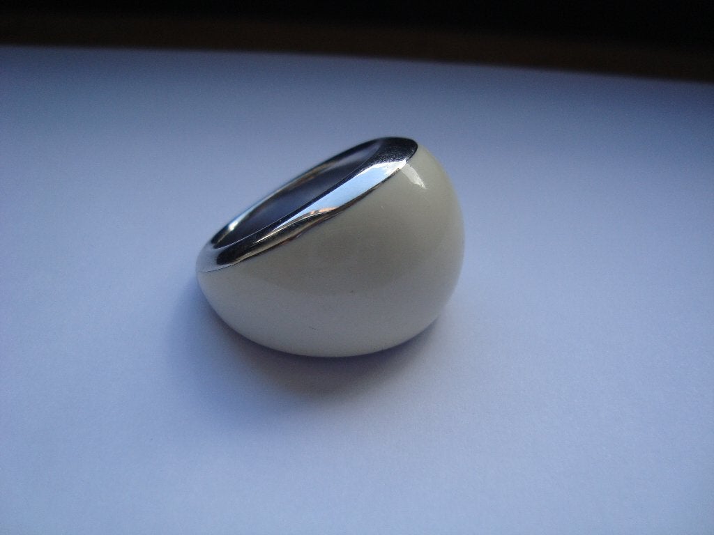 bague Calvin Klein, Enlèvement, Comme neuf, Blanc, Femme