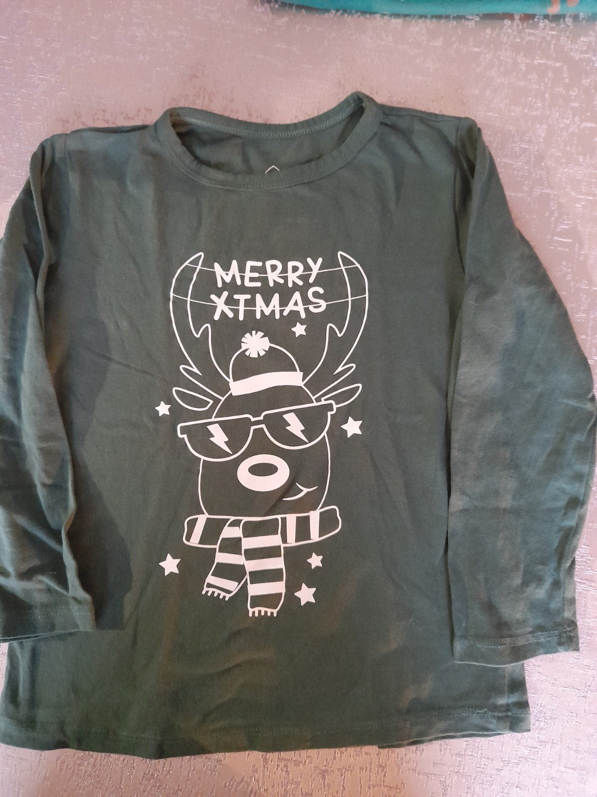 kerst T-shirt 4-5, Kinderen en Baby's, Kinderkleding | Maat 110, Ophalen