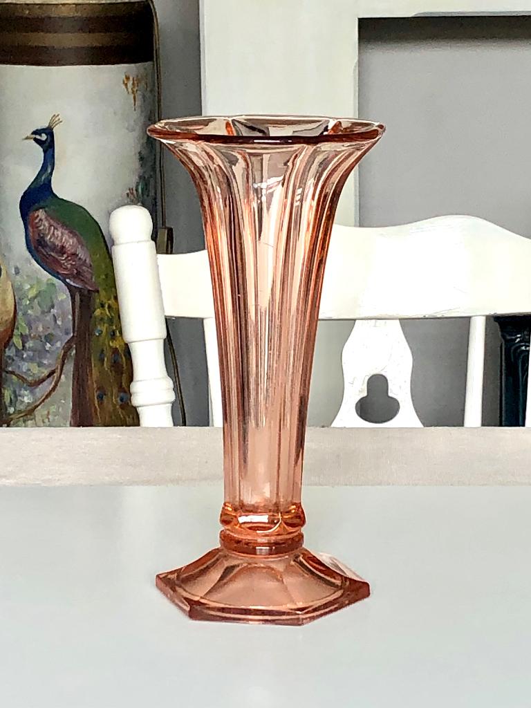 Luxval trompet vaas Americain 29 cm, Antiek en Kunst, Ophalen of Verzenden