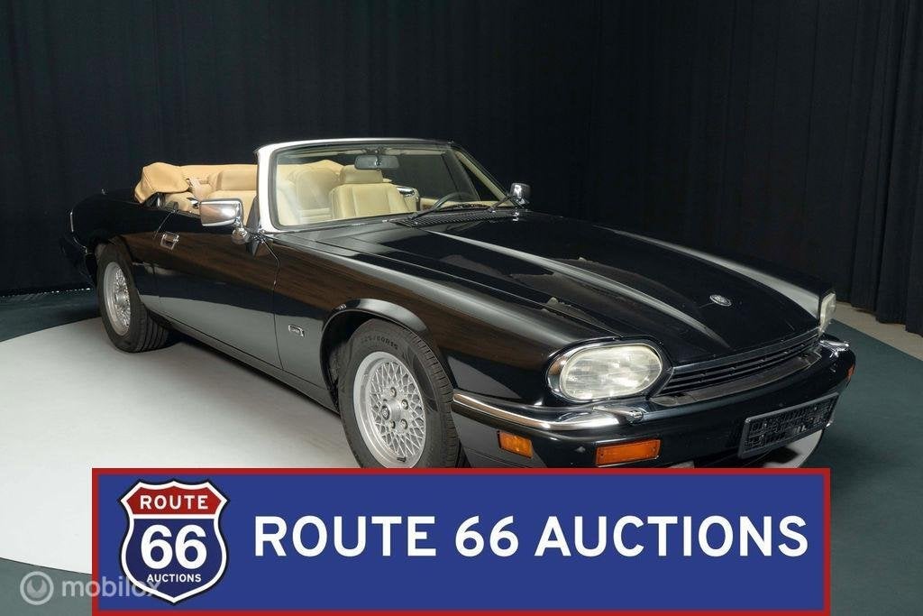 Jaguar XJS Cabriolet | 1994 | Route 66 Auctions, Auto's, Zwart, Bedrijf, Handgeschakeld, Overige carrosserie