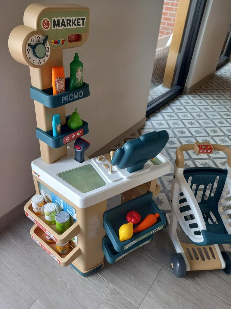 Smoby winkel en kar, Ophalen of Verzenden