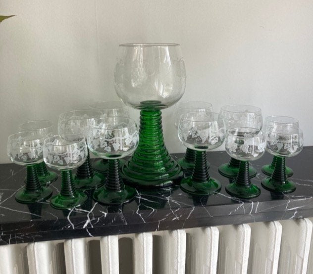 Luminarc Roemer Set – 12 Wijnglazen + Grote PronkBokaal, Ophalen of Verzenden