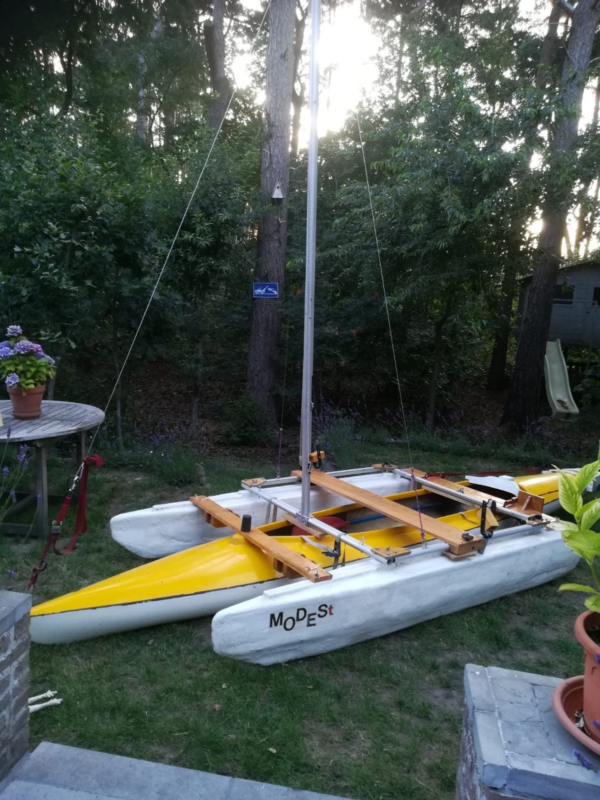 voilier de plaisance multi-transformable., Sports nautiques & Bateaux, Enlèvement, Grand-voile