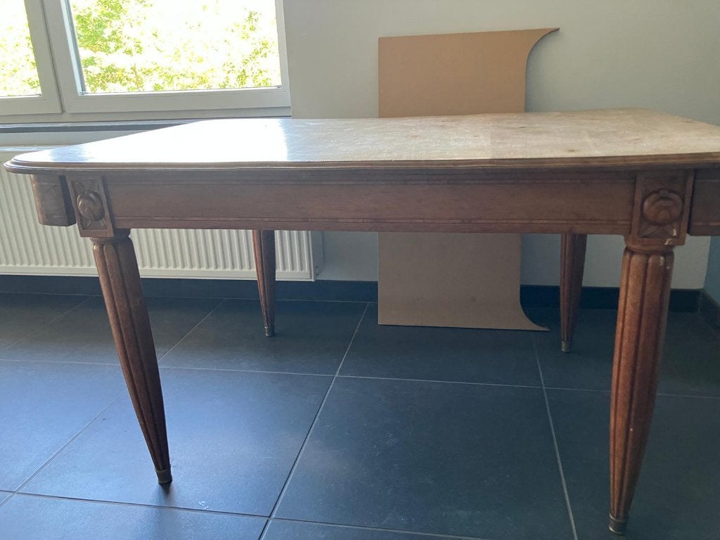 TABLE + rallonges, Antiquités & Art, Enlèvement