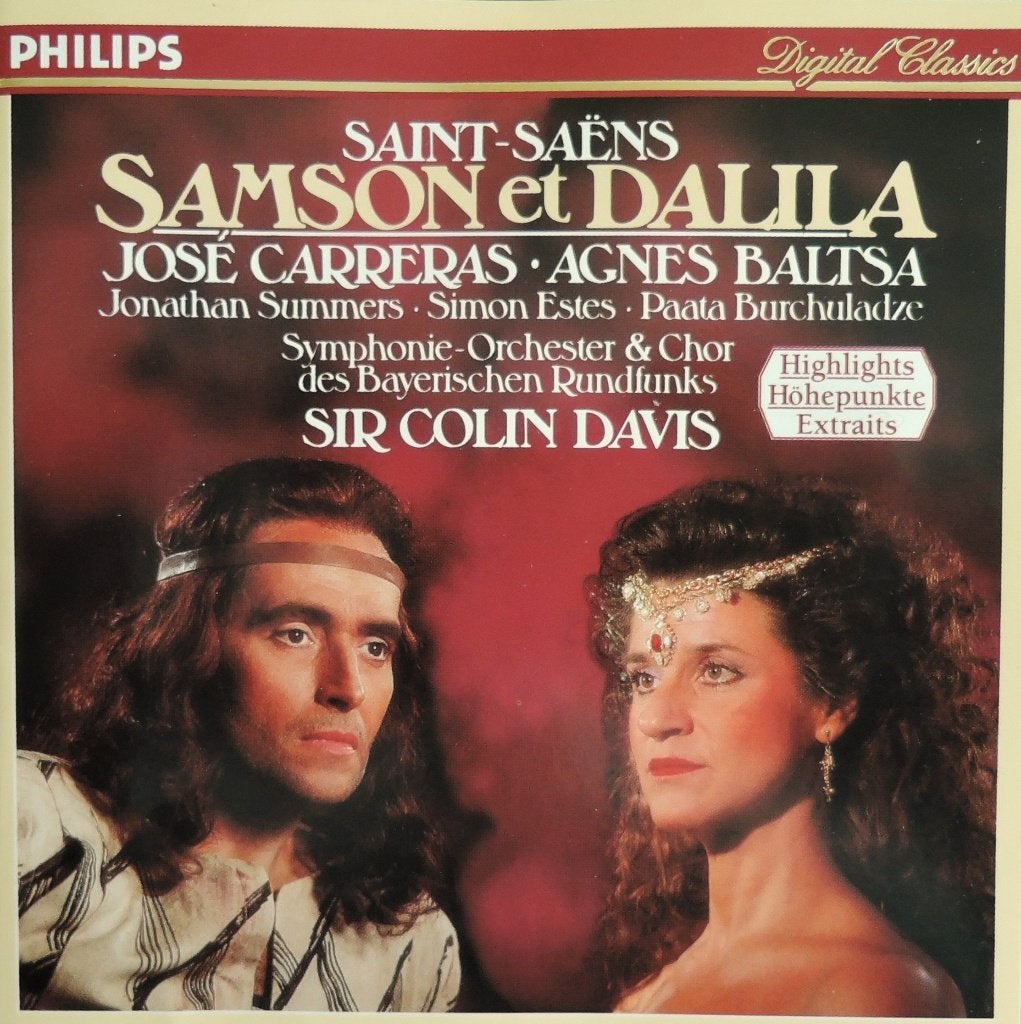 Samson & Dalila / Saint-Saëns - Carreras/ Baltsa/ SBR/ Davis, Opera of Operette, Saint-Saëns, Ophalen of Verzenden, Zo goed als nieuw