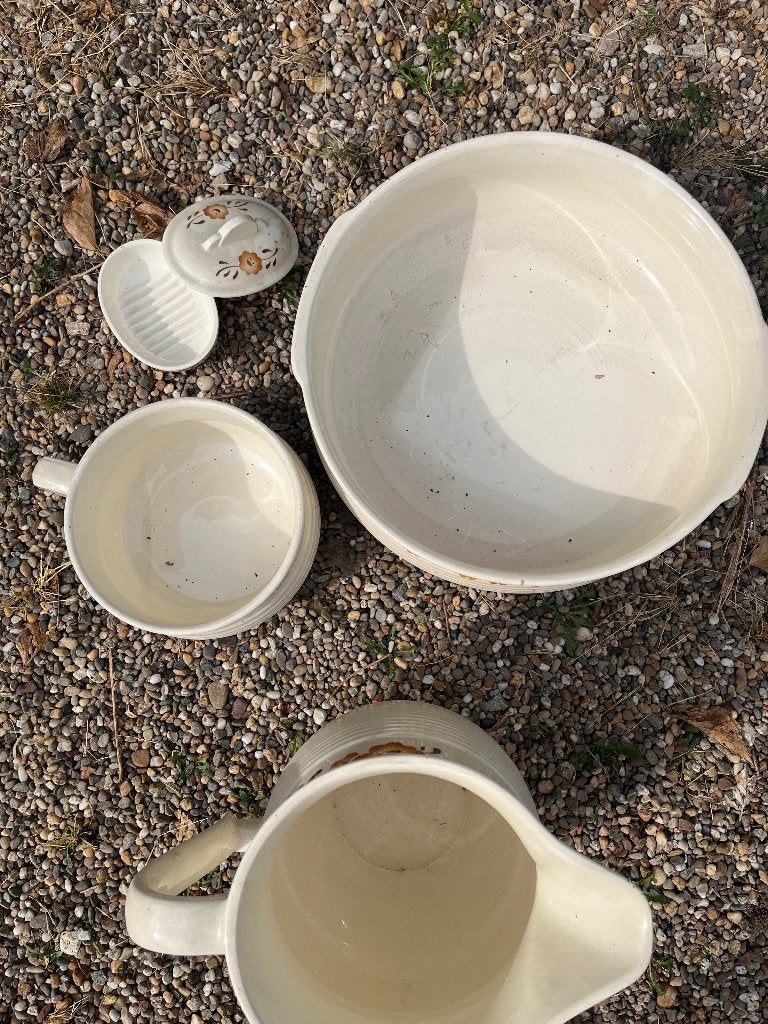 antieke waskom/set, Antiek en Kunst, Ophalen