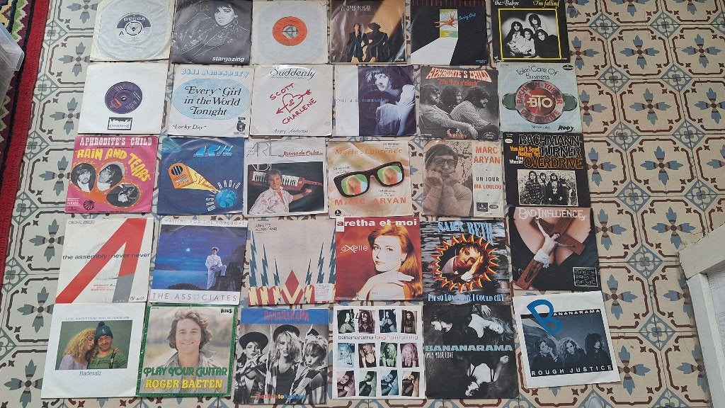 Lot 800-tal vinyl singles, Enlèvement, Utilisé, 7 inch, Pop