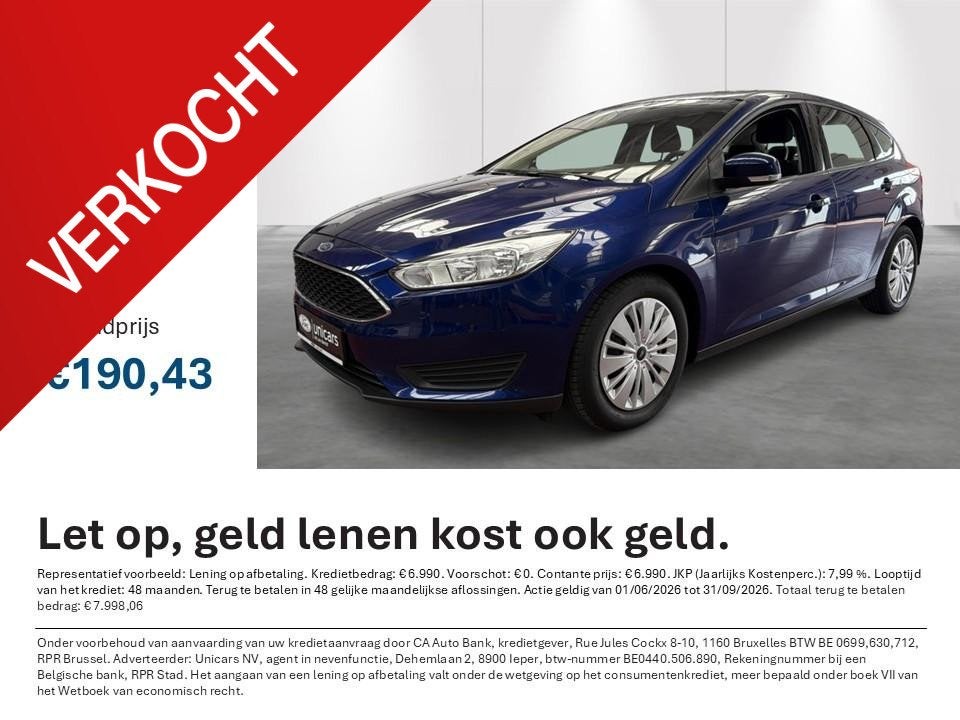 Ford Focus 1.0i EcoB. 92kW Trend Edition, Auto's, Ford, Stof, Gebruikt, 635 kg, 5 deurs