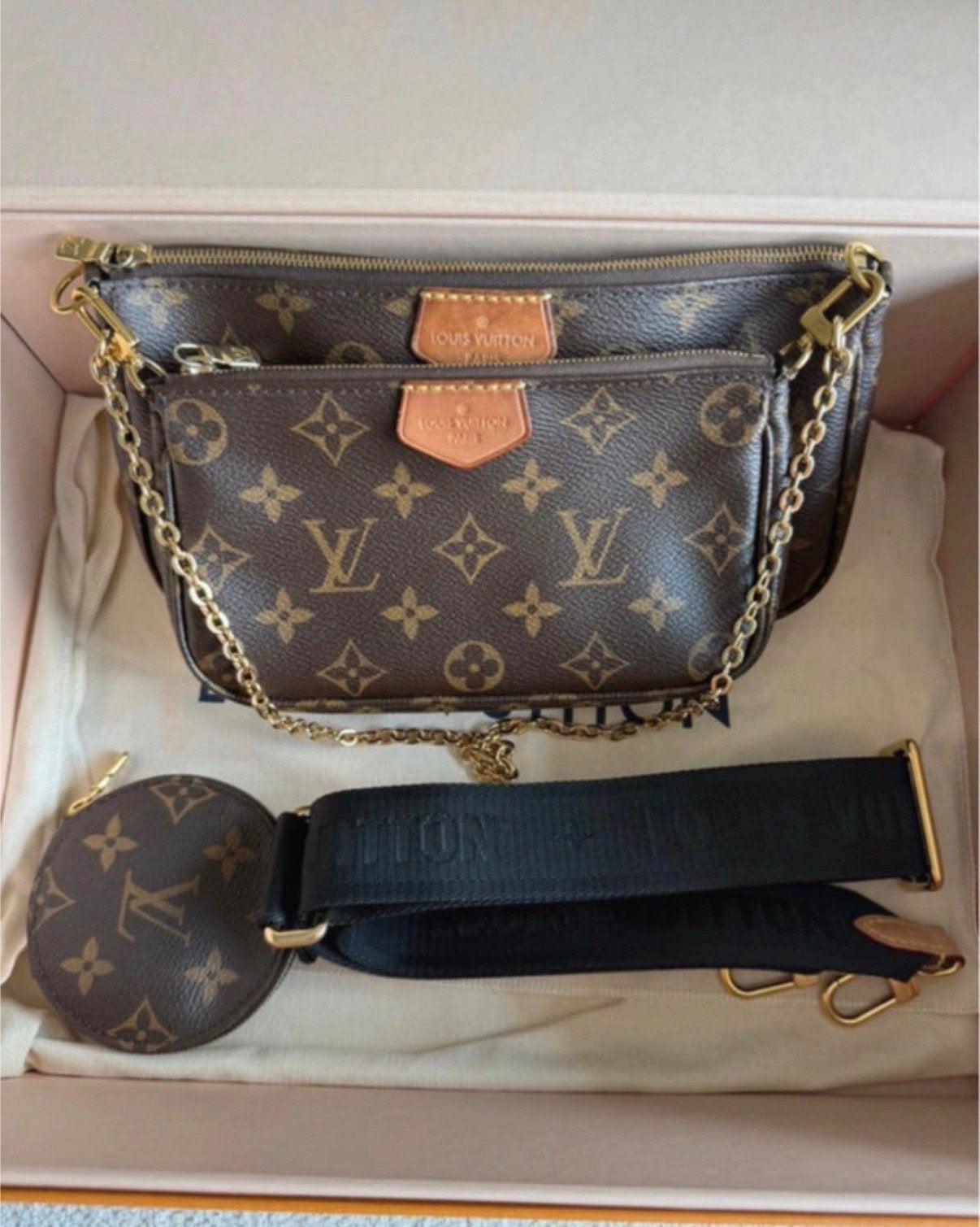 Louis Vuitton multi pochette tas, Handtassen en Accessoires, Ophalen of Verzenden, Zo goed als nieuw, Overige merken
