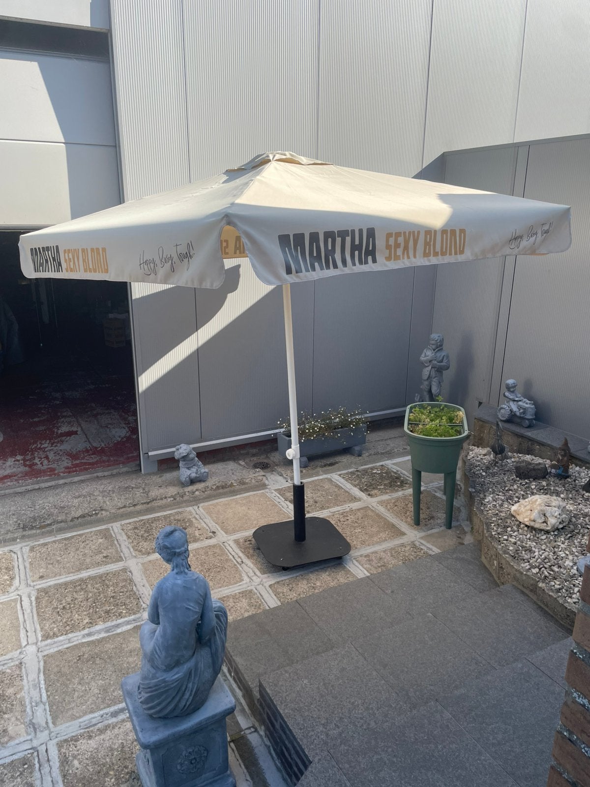 Parasol Martha, Tuin en Terras, Parasols, Ophalen, Zo goed als nieuw