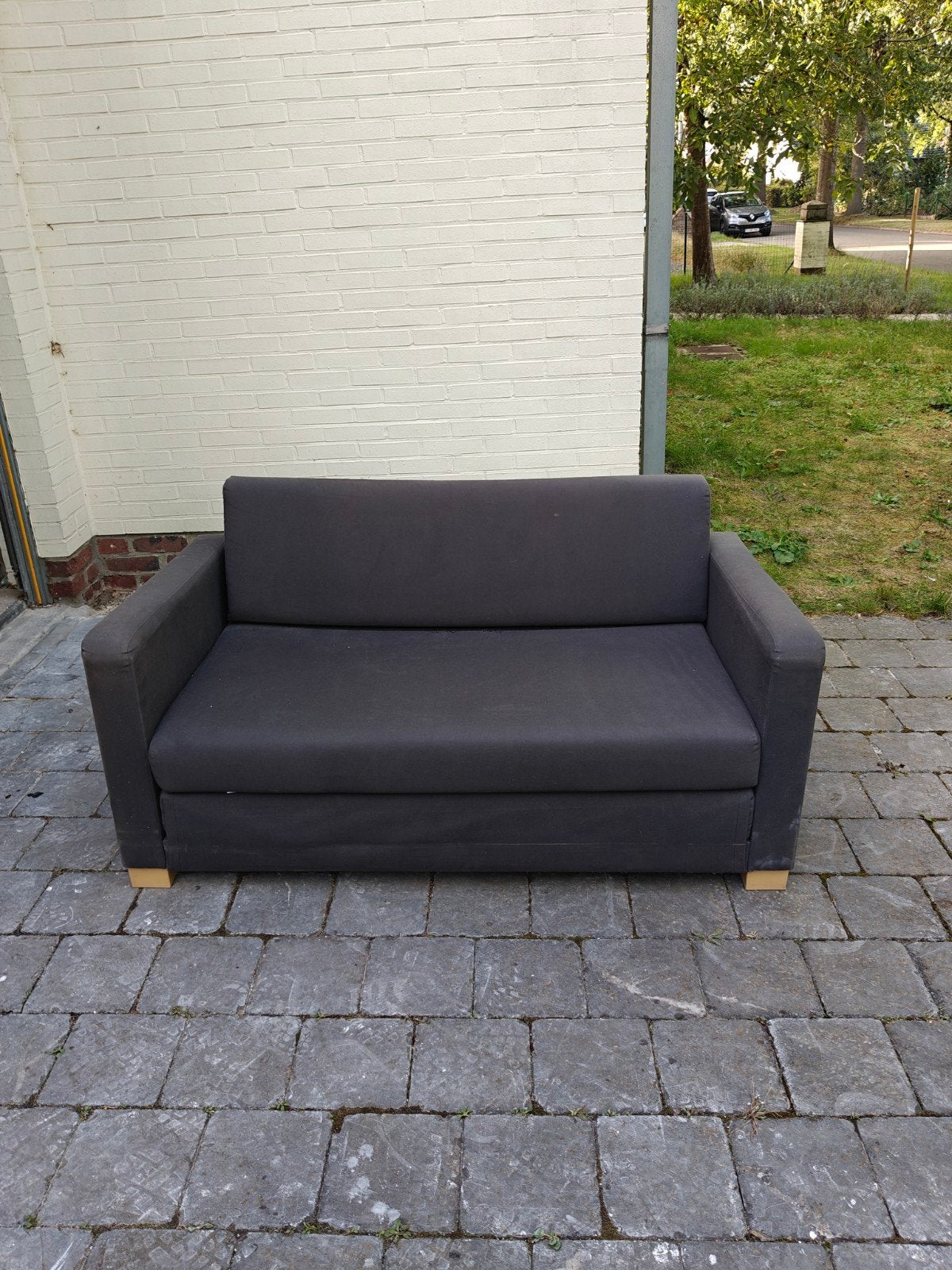 zetel / slaapzetel, Ophalen, Gebruikt, Zwart, 190 cm of minder