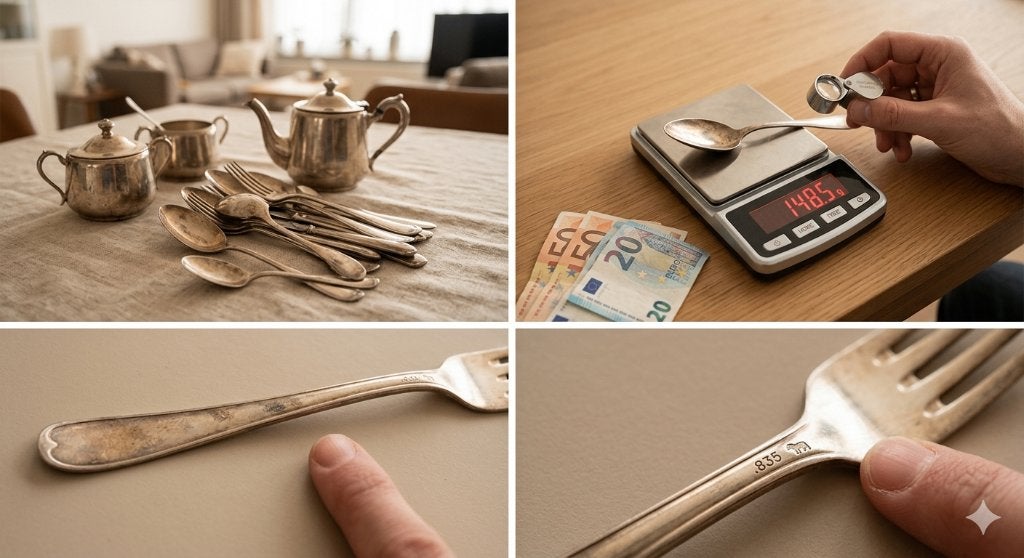 .Achat argent massif - Inkoop zilver, Enlèvement, Argent
