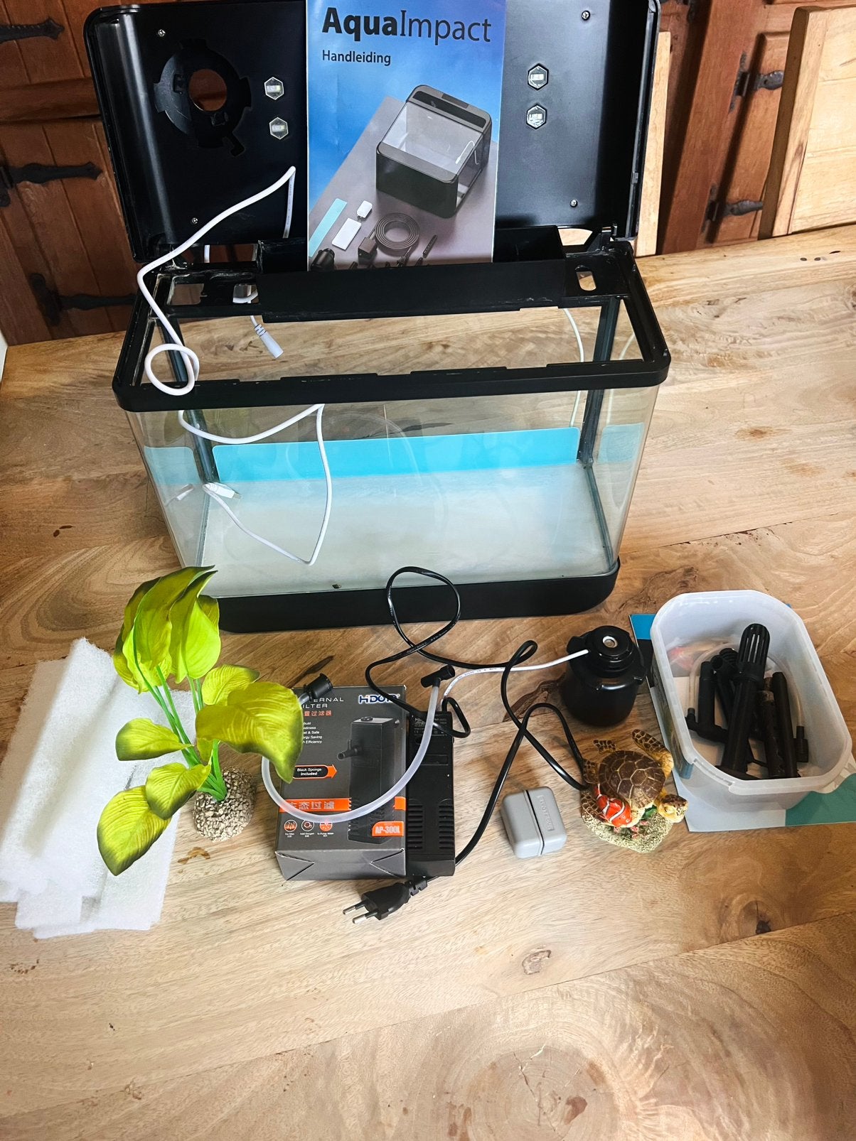 AquaImpact Smart Nano Aquarium 13L Compleet Startpakket!, Animaux & Accessoires, Enlèvement, Accessoires inclus, Comme neuf, Aquarium vide