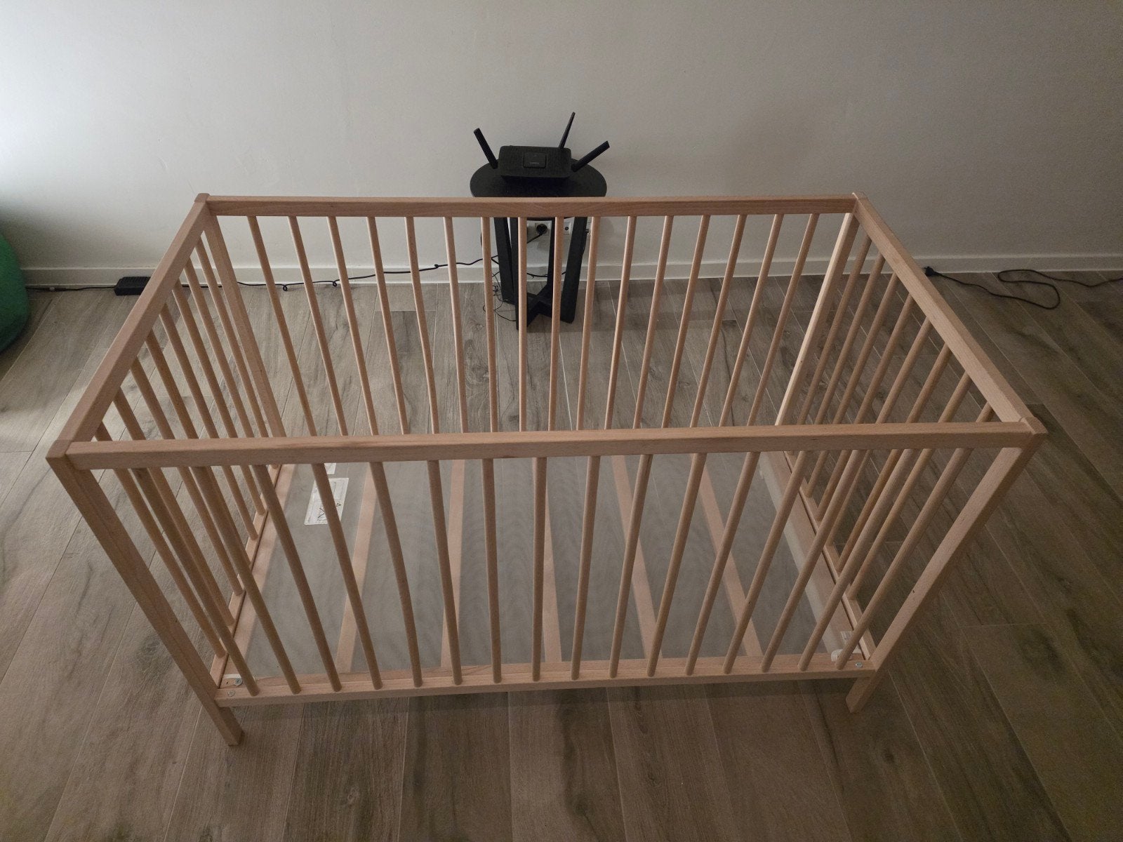 Ledikantje baby/kind, hout (beuken), in hoogte verstelb, zga, Ophalen