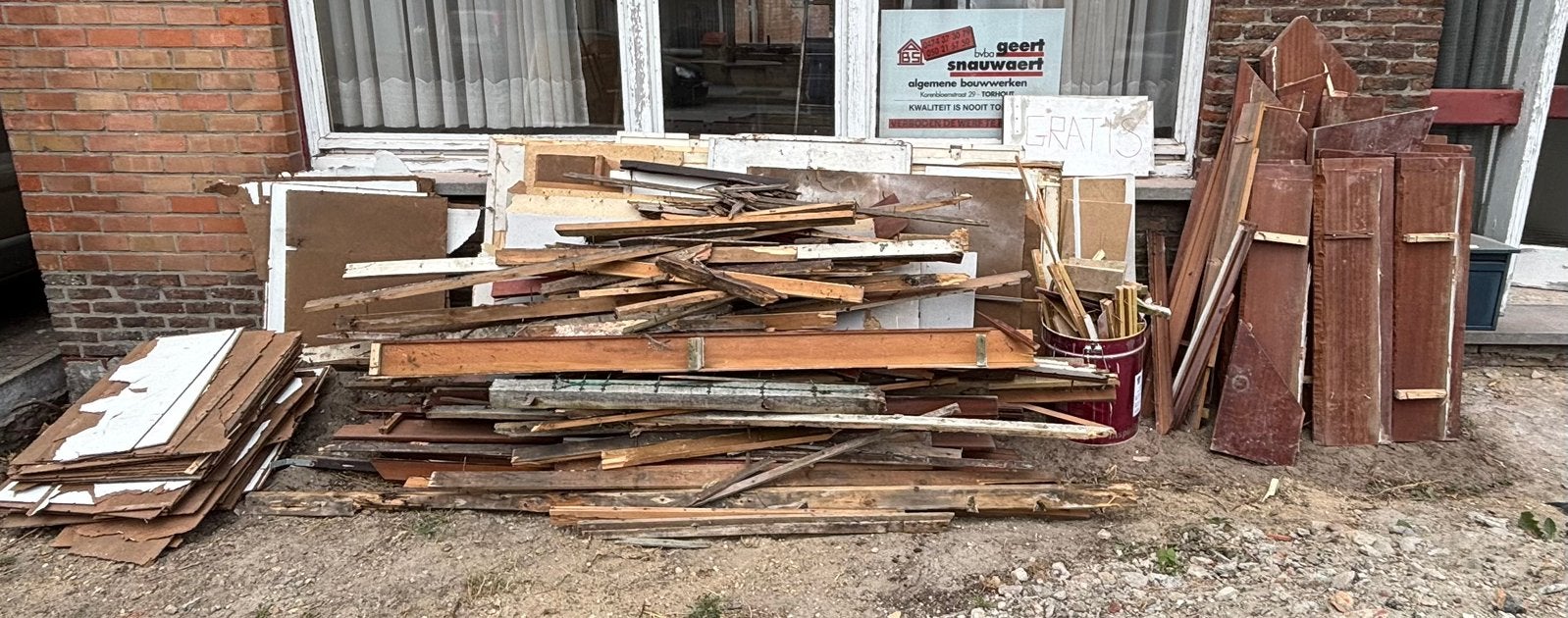 GRATIS brandhout, Tuin en Terras, Brandhout, Ophalen