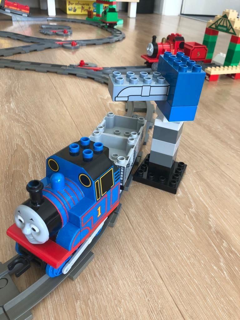 LEGO DUPLO THOMAS DE TREIN MEGASET, Overige thema's, Comme neuf, Enlèvement, Duplo