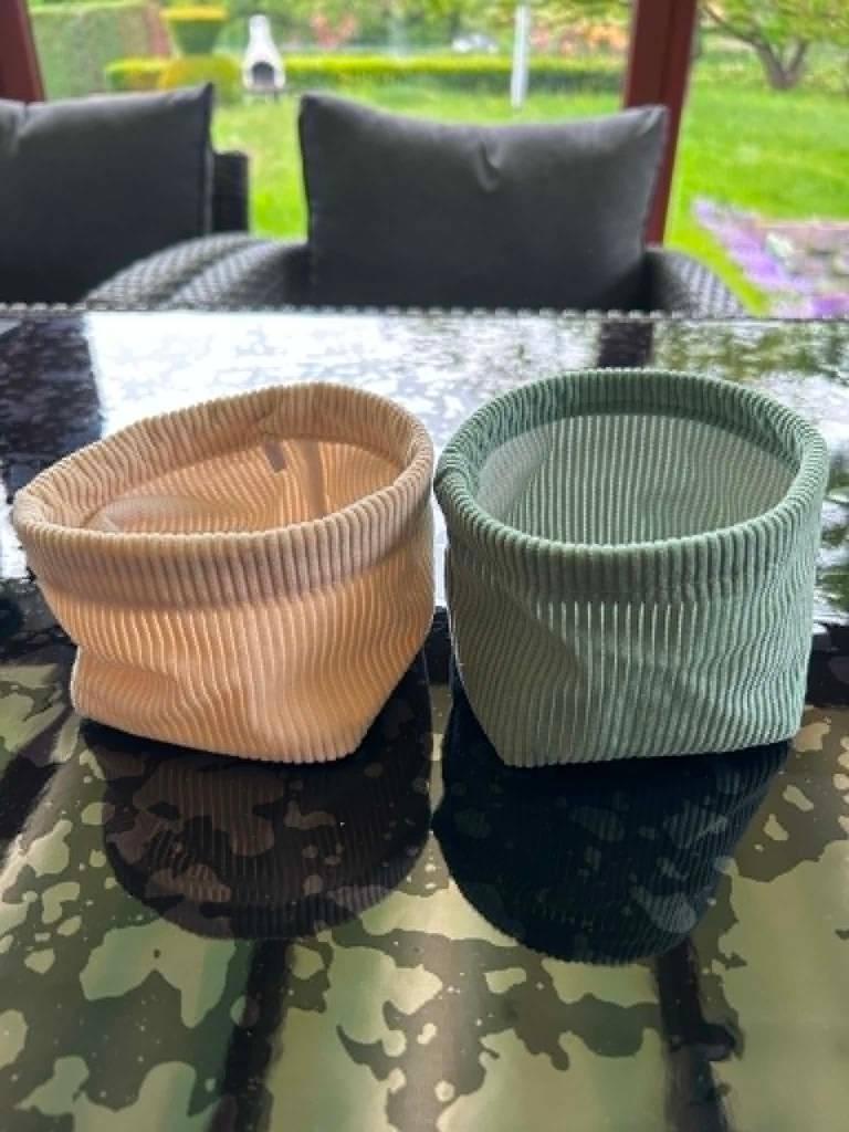 Ensemble de deux petits paniers, Huis en Inrichting, Woonaccessoires | Schalen en Manden, Ophalen, Overige materialen, Mand, Rond
