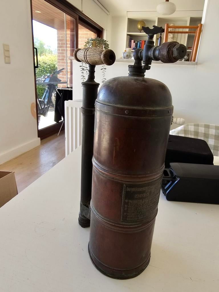 Pulvérisateur à pression MURATORI ancien en cuivre et laiton, Enlèvement ou Envoi