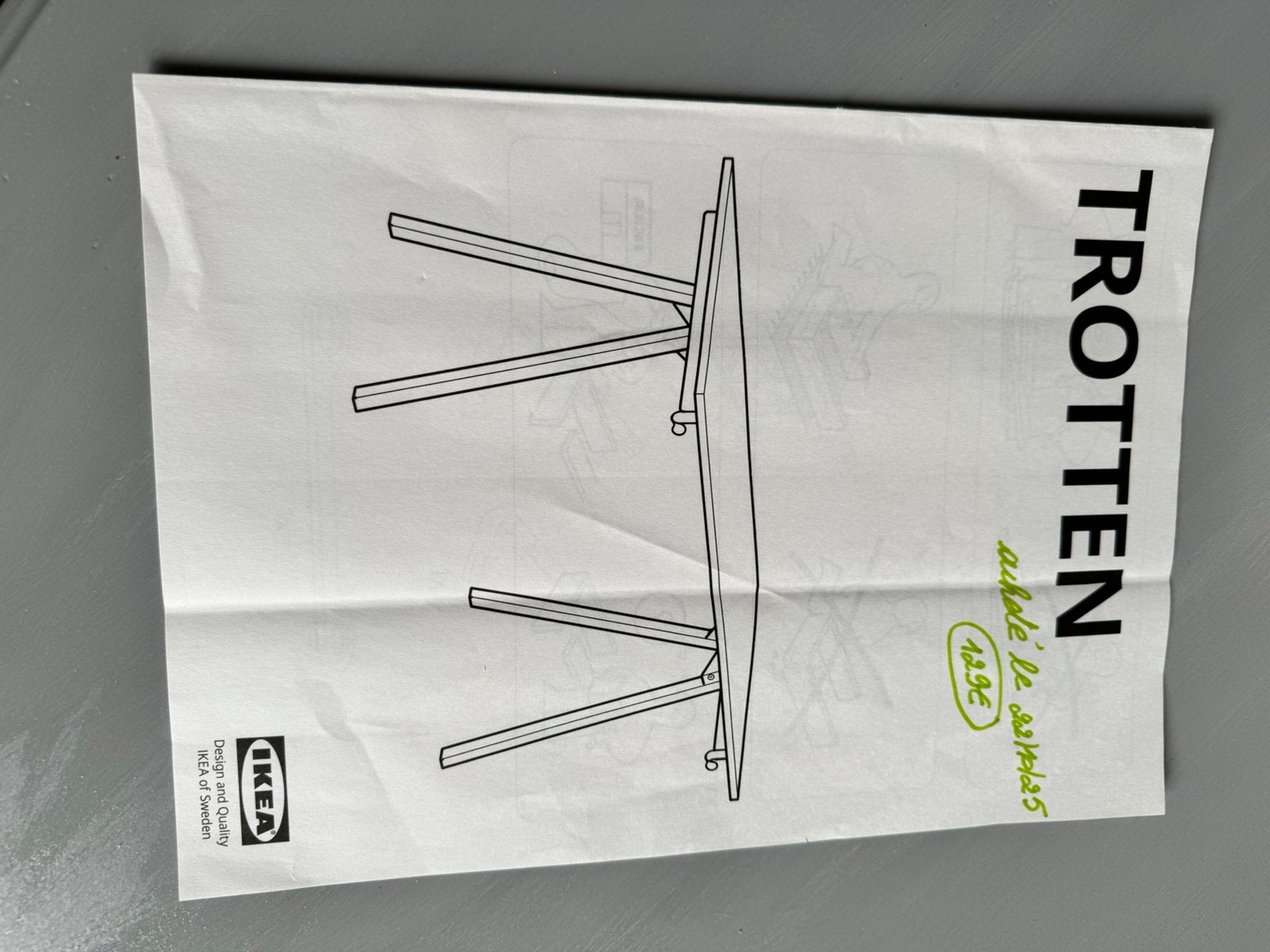 Bureau d’atelier Trotten NEuF, Ophalen, Nieuw