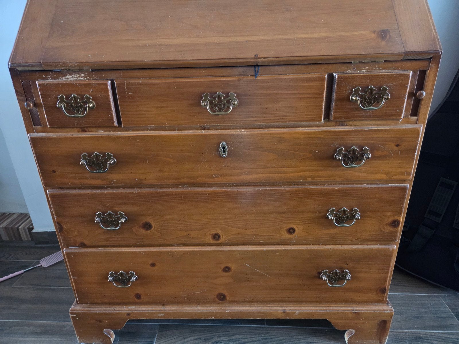 Secretairekast /ladenkast, Antiek en Kunst, Ophalen