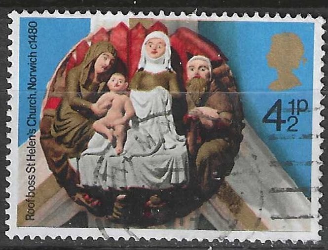 Grande-Bretagne 1974 - Yvert 743 - Noël - Ornement (ST), Envoi, Affranchi
