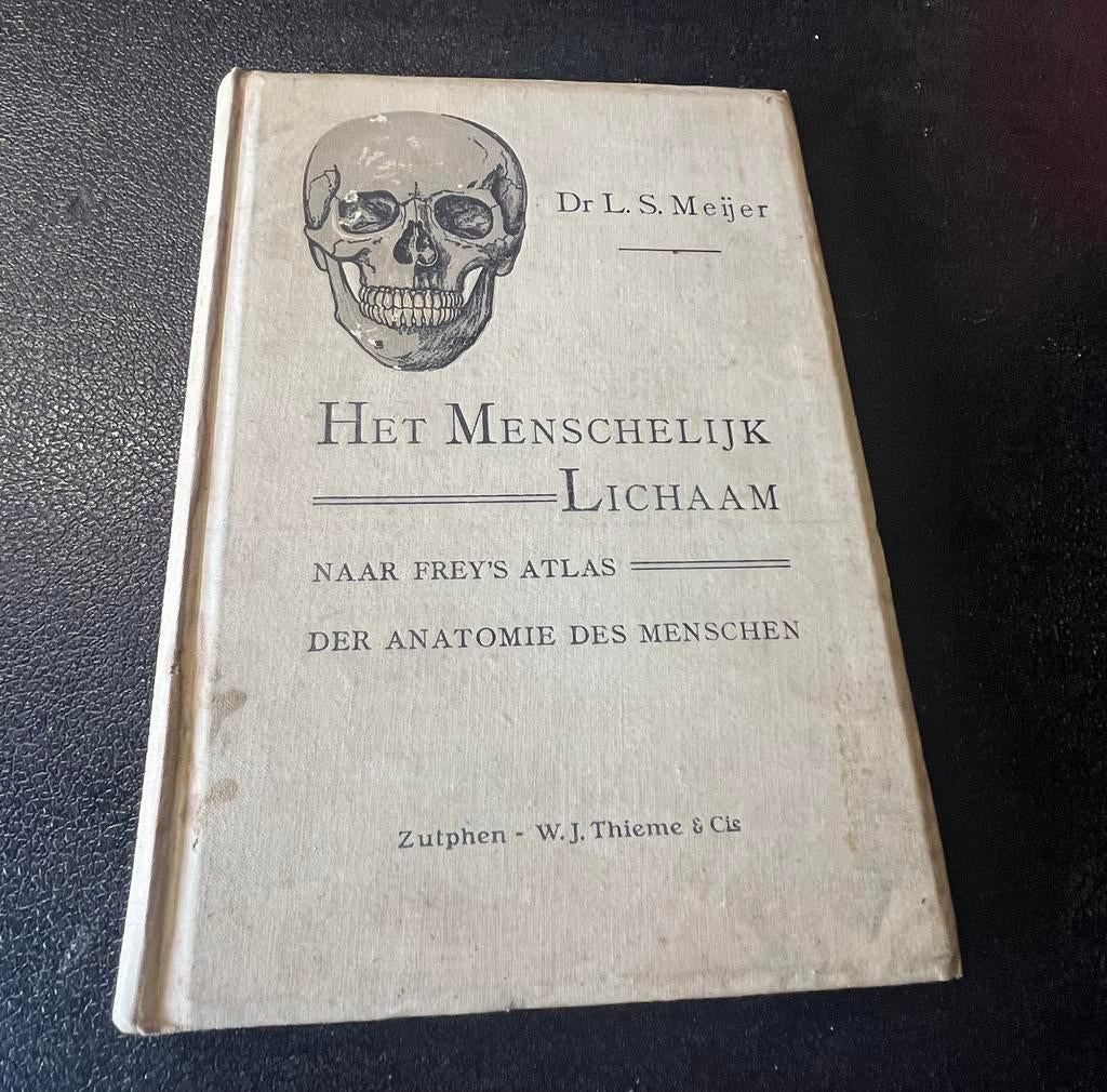 Oud medisch boek”Het Menschelijk lichaam” 1908, Boeken, Ophalen