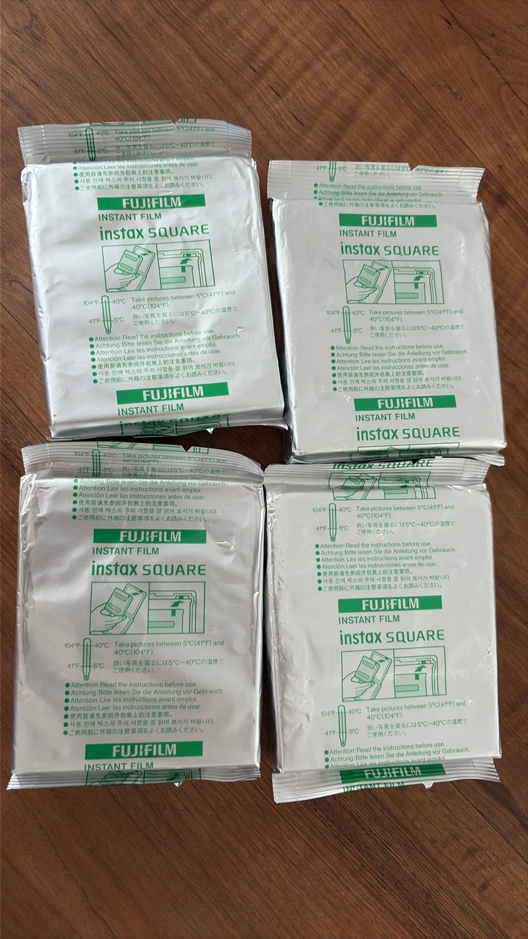 4x Fujifilm Instax Square film – ongeopend (vervallen), Audio, Tv en Foto, Instant film, Ophalen, Zo goed als nieuw, Fujifilm