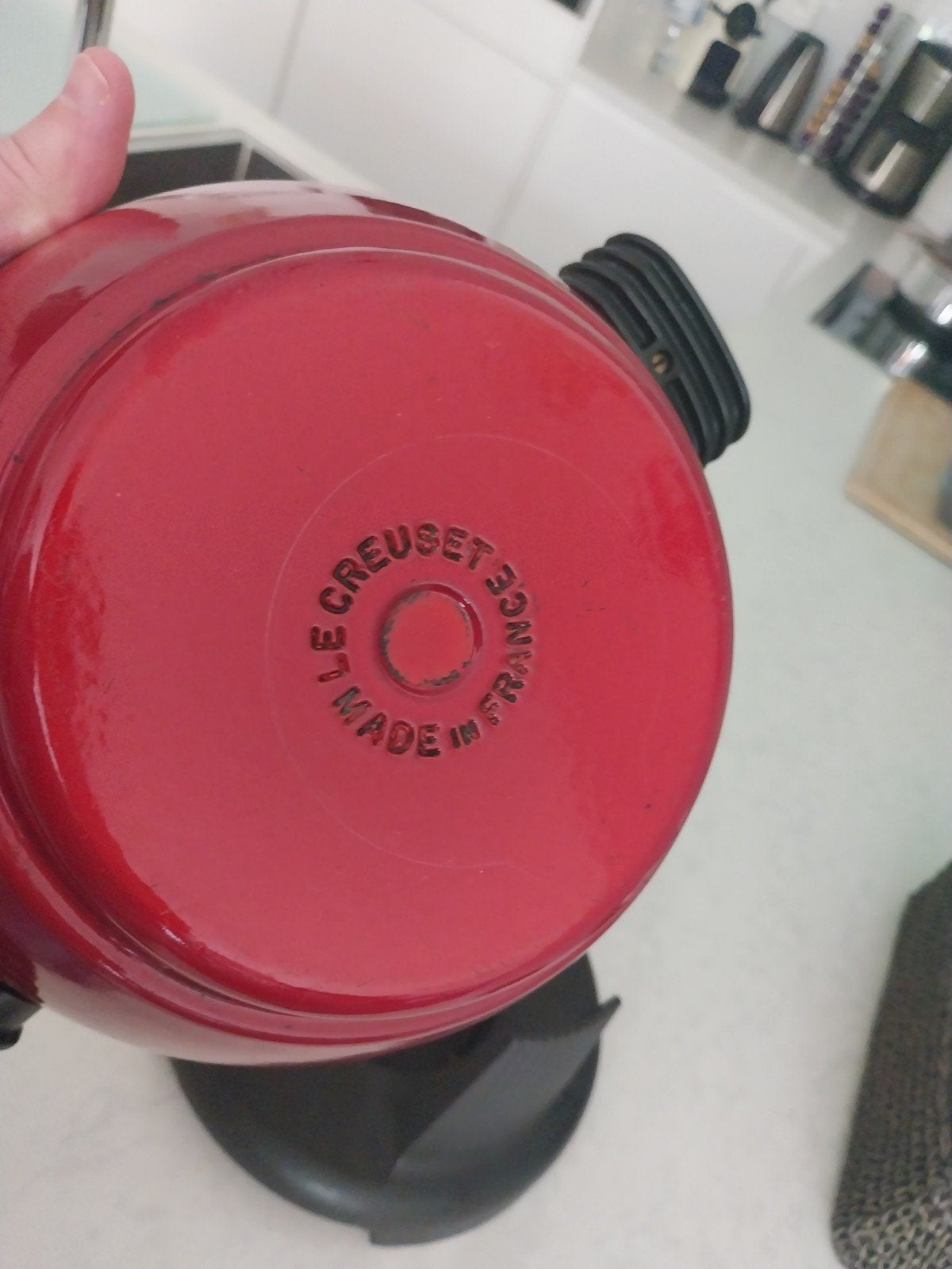 POÊLE À FONDUE EN FONTE LE CREUSET ORIGINAL, également à ind, Enlèvement ou Envoi, Fonte