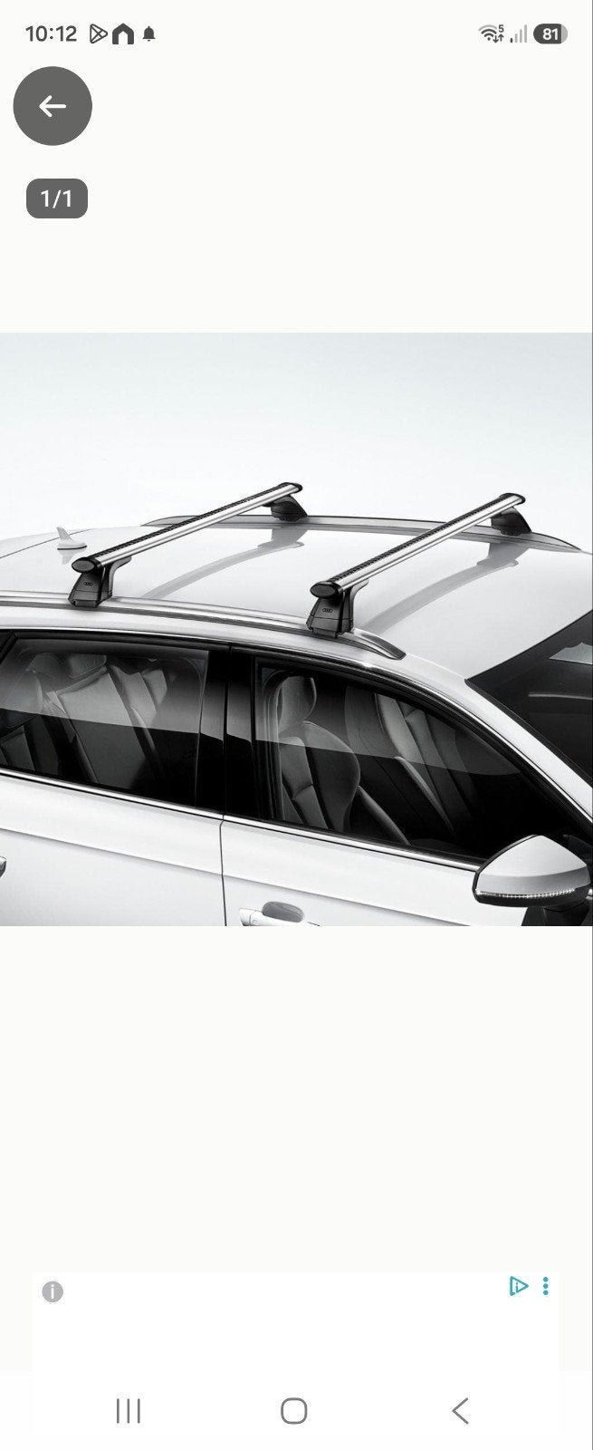 barres de toit audi a4 a6, Ophalen of Verzenden