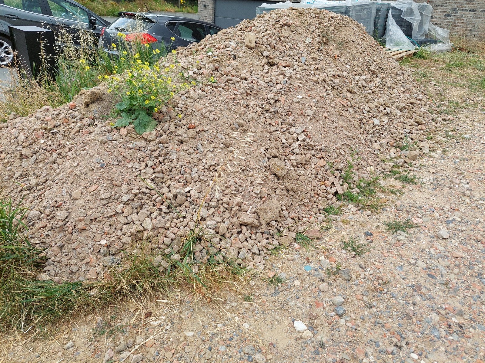 Gratis aanvulgrond / steenslag, Enlèvement