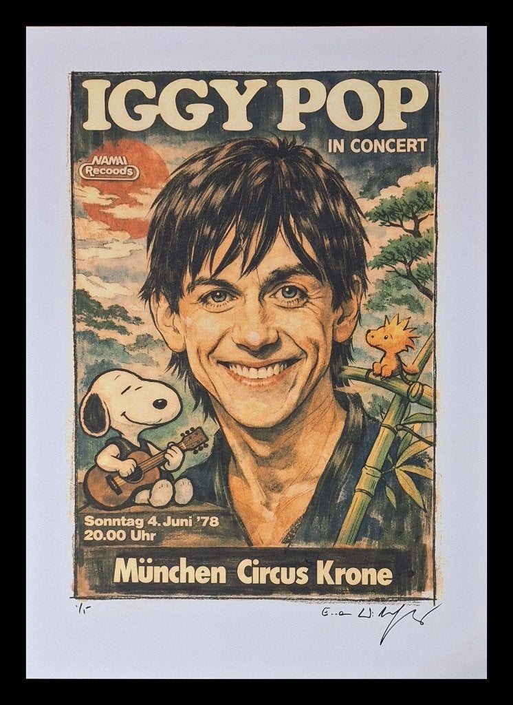 Iggy Pop met certificaat., Enlèvement ou Envoi