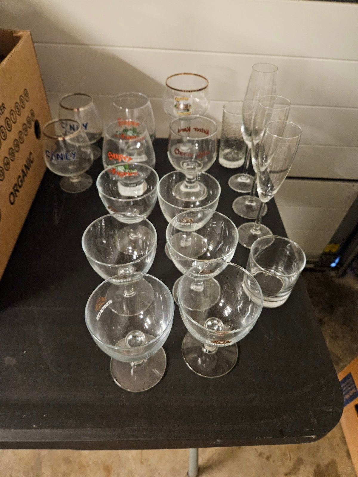 lot verre de bière