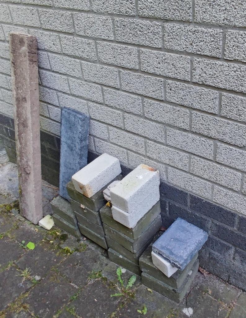 Buitentegels, Ophalen, Gebruikt