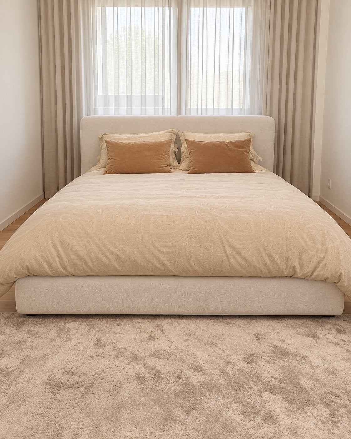 Gero Wonen Shabby bed 160x200 – Zo goed als nieuw, Maison & Meubles, Tissu, Comme neuf, Enlèvement, 160 cm